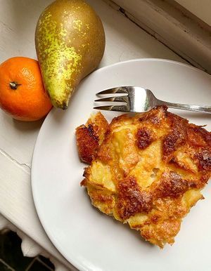 Gâteau tout simple poire et clémentine